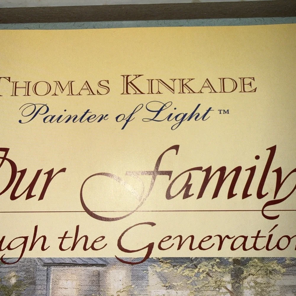 Vntg Our Family History by Thomas Kinkade Keepsake Book New in Box 1998